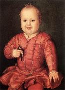 BRONZINO, Agnolo Portrait of Giovanni de Medici Norge oil painting reproduction
